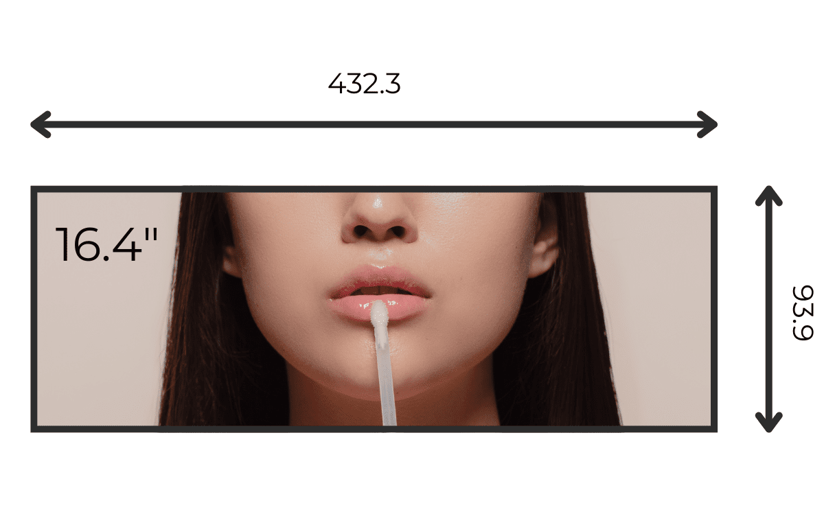 16.4 stretched bar LCD display, Muro Stretched Bar LCD Display