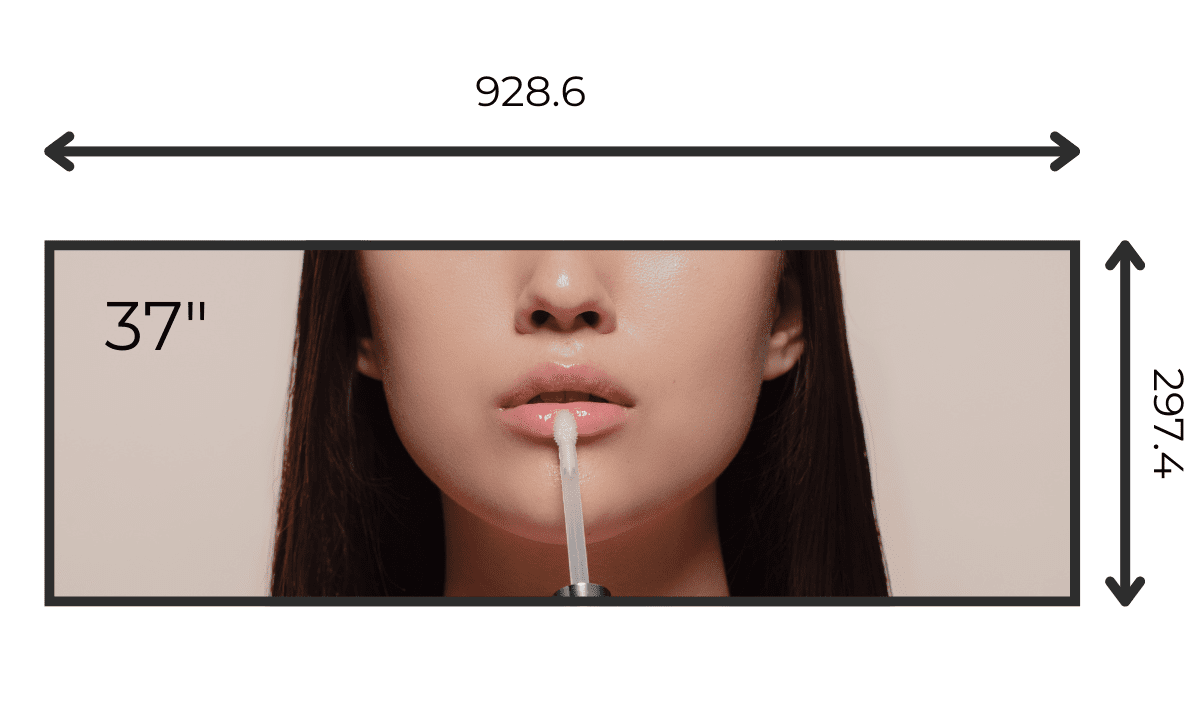 37 stretched bar LCD display, Muro Stretched Bar LCD Display