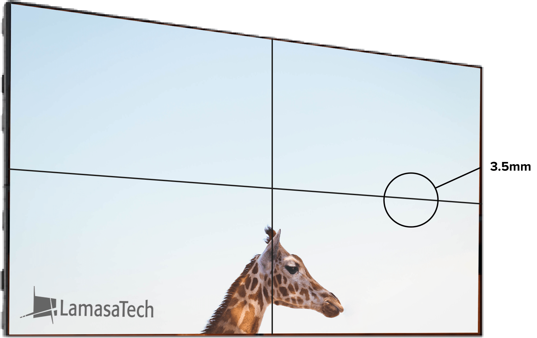 LamasaTech thin bezel lcd video wall