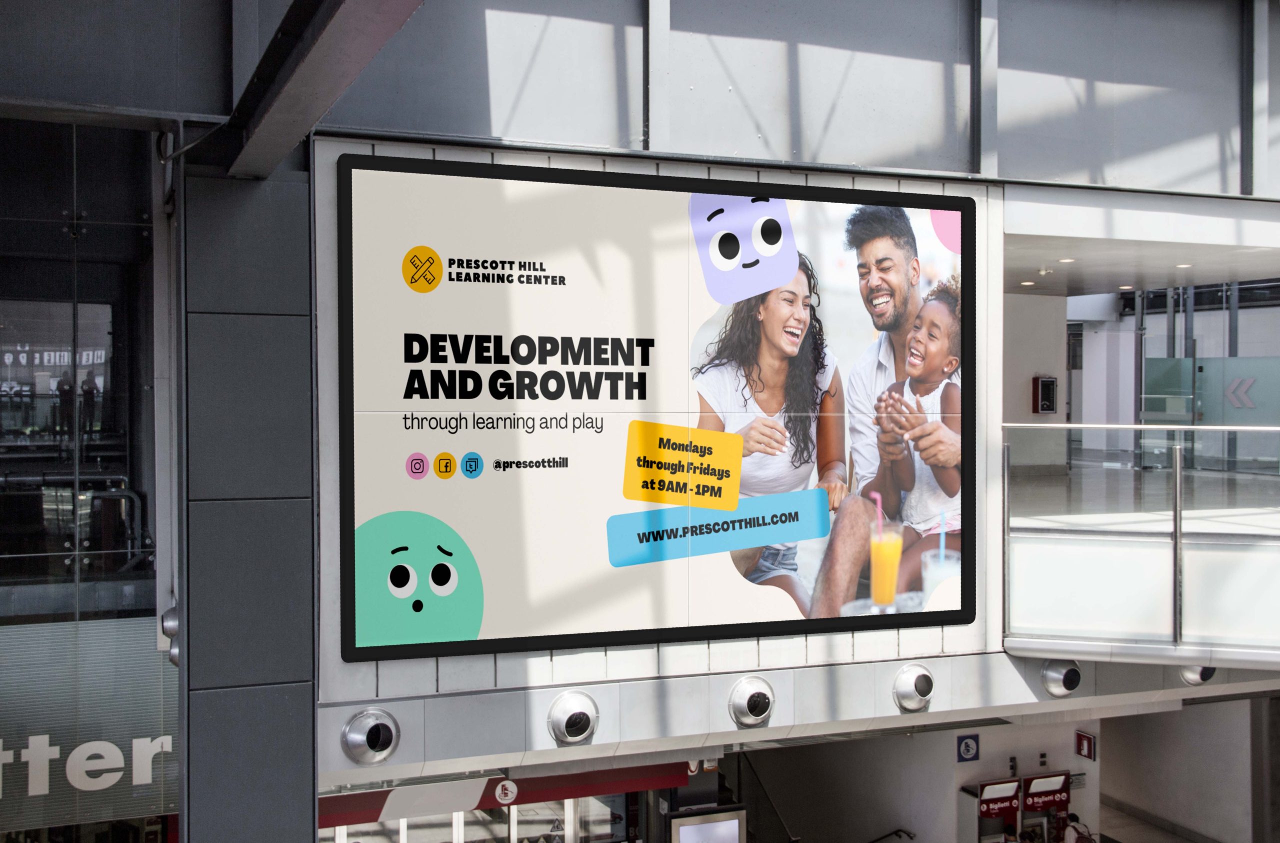 shopping centre seamless video wall mockup LamasaTech seamless video wall with indoor advertising at shopping mall