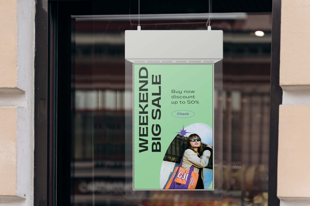 muro relegance Digital Signage Software in retail window