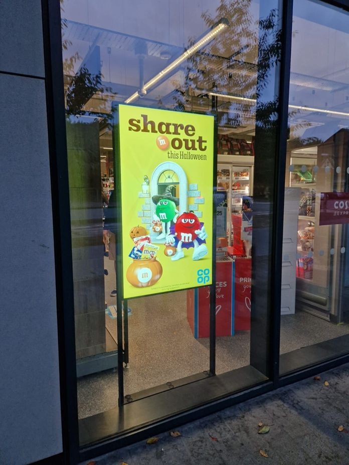 Retail window displays, Co-op Drives FMCG Success with Front-of-Store Displays