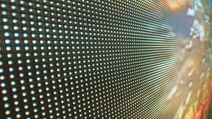 led video wall close up view showing individual pixels