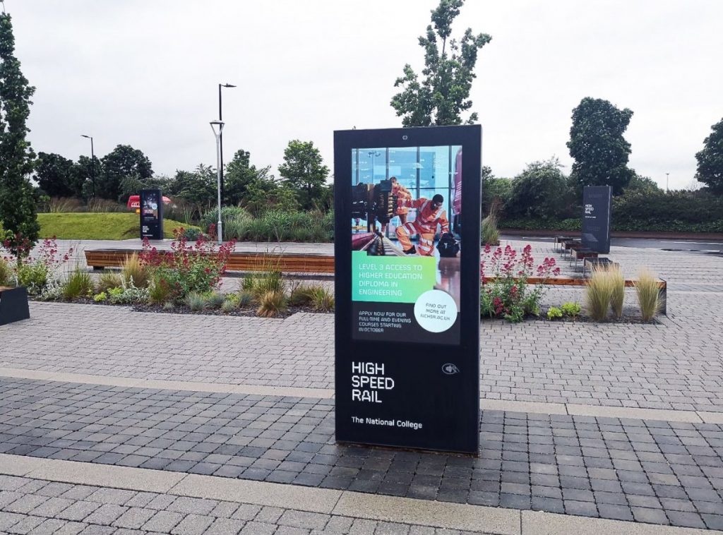 kiosk on path