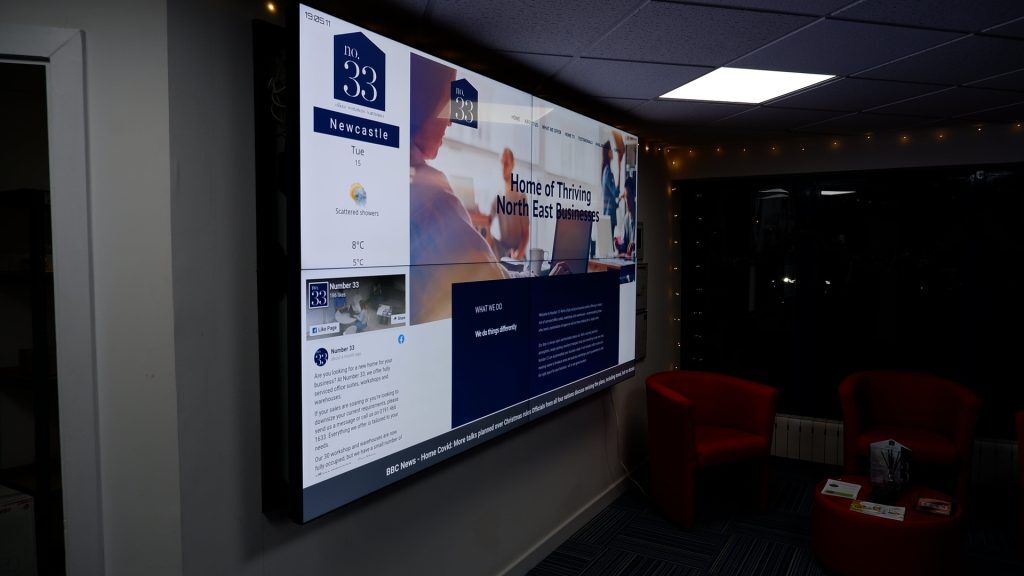 Video Wall in reception